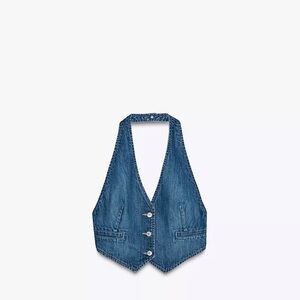 Zara Denim Vest - Blue Jean Vest